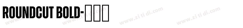 RoundCut Bold字体转换